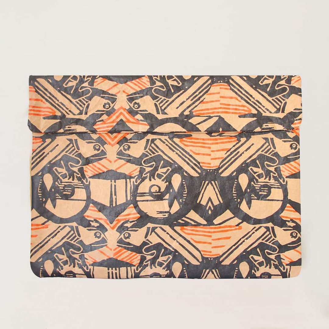 南非手工再生纸防泼水超轻量12寸平板笔电包-变色龙(28*19*1.3cm) - 电脑包 - 纸 