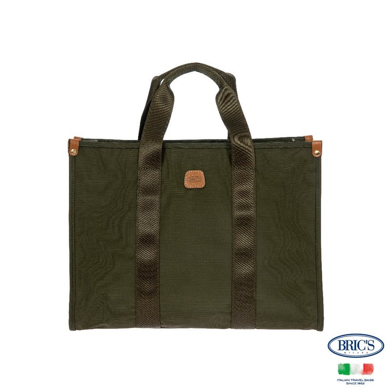 【BRIC' S】X-Bag M尺寸 歌剧院托特包-橄榄绿 - 手提包/手提袋 - 其他材质 绿色
