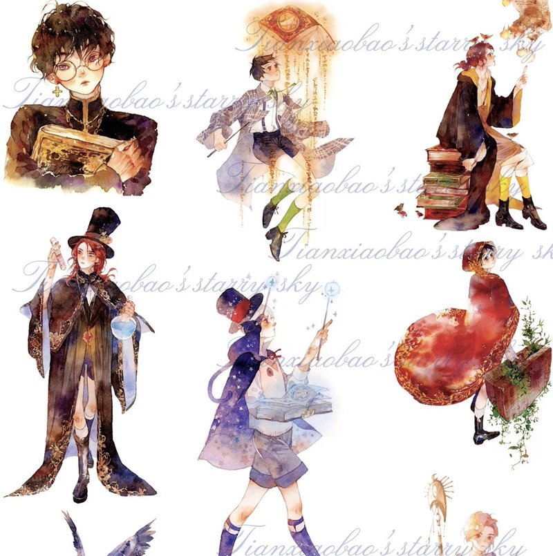 魔法少年 PET 和紙膠帶 台灣製 10米卷 - 纸胶带 - 其他材质 多色