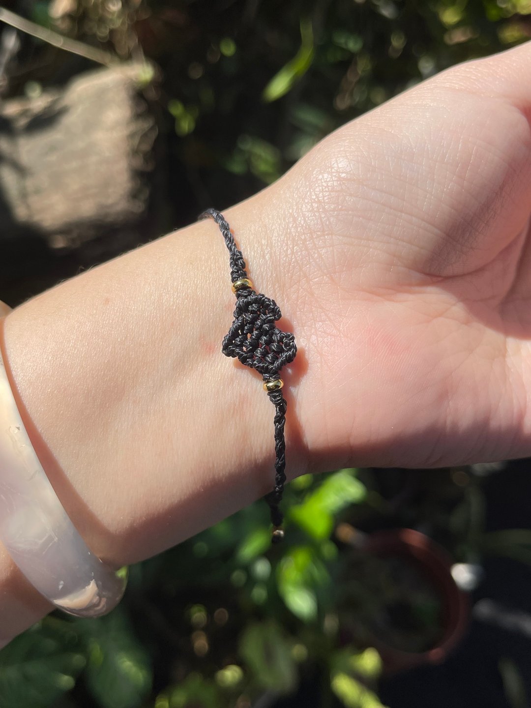 幸运心 — 蜡线编织。爱心。手链。 - 手链/手环 - 其他材质 多色