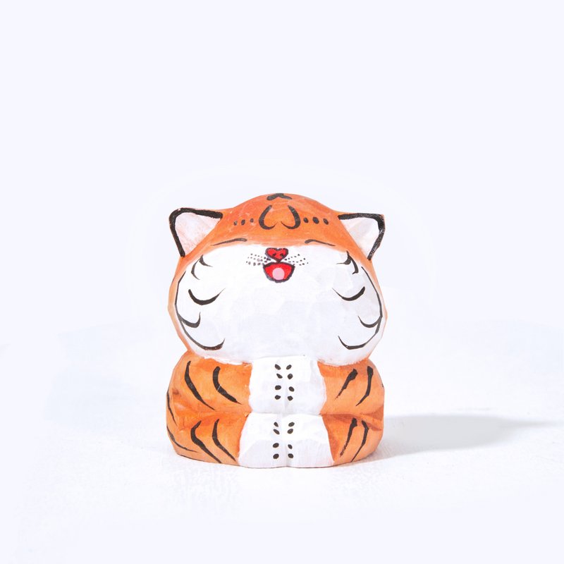 Taga 笑笑老虎木雕 - 摆饰 - 木头 橘色