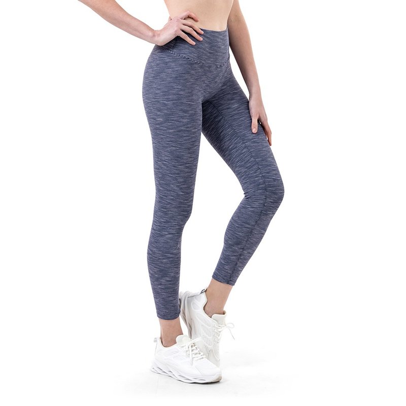 【NAMASTE】Citis 交织罗纹长裤 - 交织蓝 - 女装瑜珈服 - 尼龙 蓝色