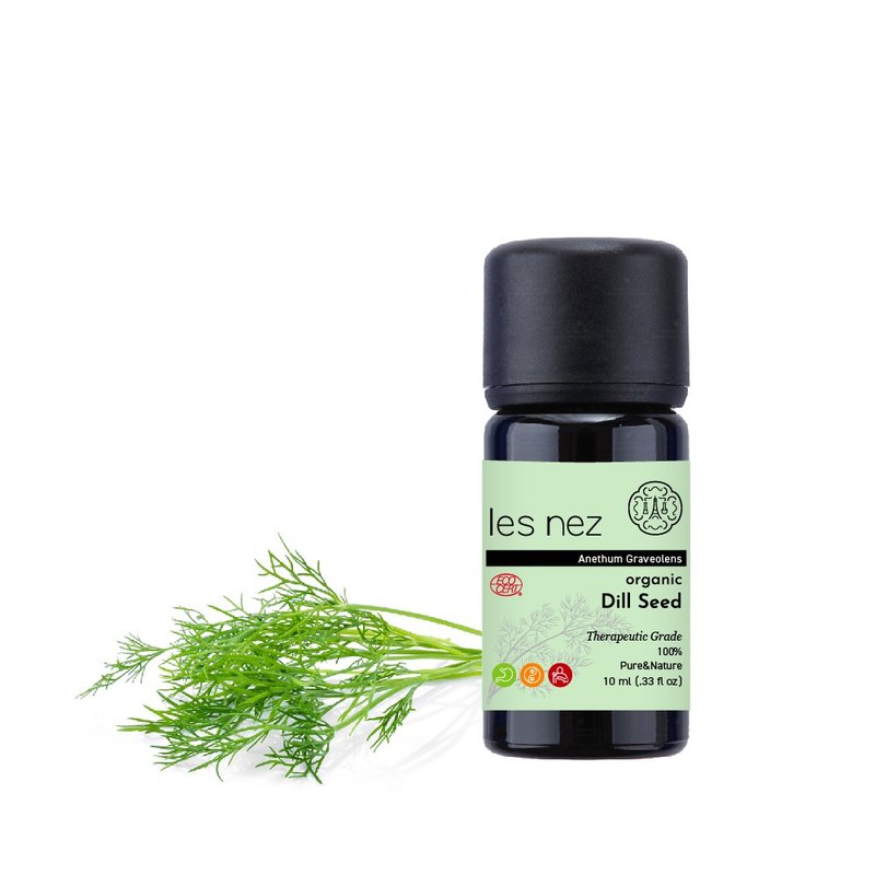 【Les nez 香鼻子】天然有机单方莳萝籽纯精油 10ML - 香薰/精油/线香 - 精油 黑色