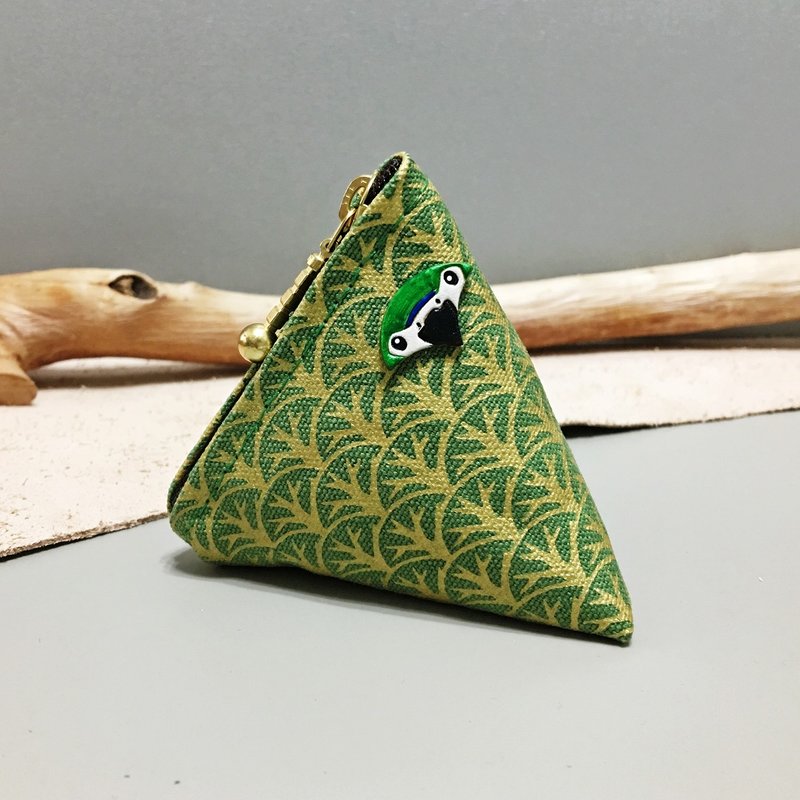 在森林里的鹦鹉 ∣ 红肩金刚 Macaw · 山角零物包 - 皮夹/钱包 - 其他材质 绿色