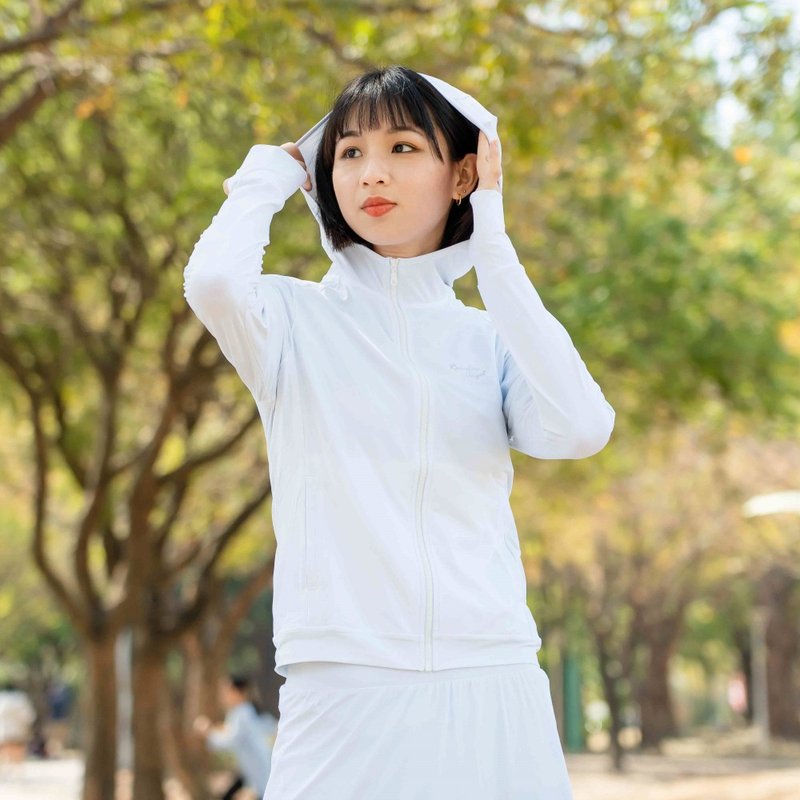 MEGA COOUV】女款-冰感防晒机能连帽外套UV-F403X - 女装上衣 - 其他材质 
