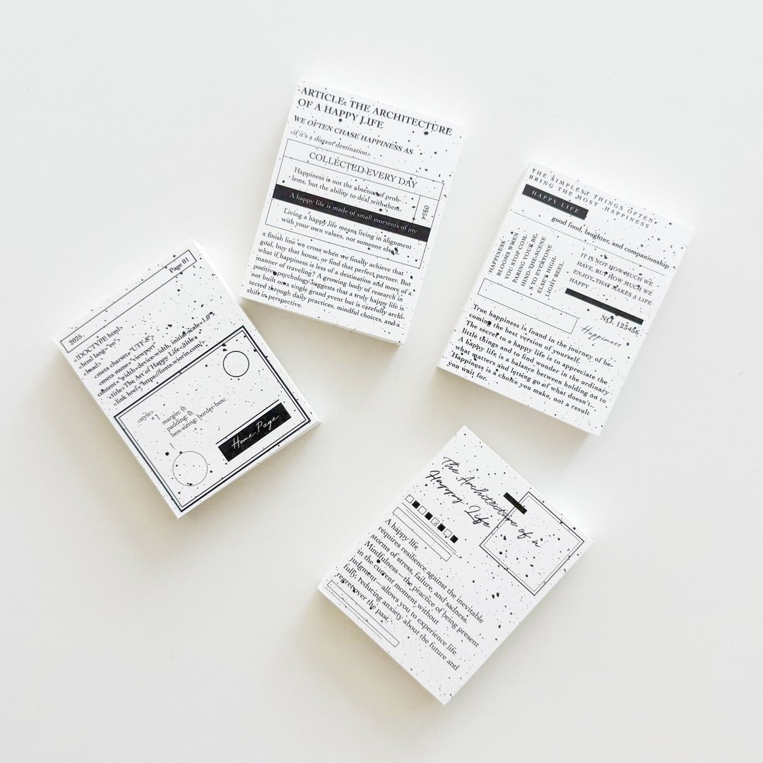 Lettering petchap basic notepads paper - 便条纸/标签贴 - 纸 