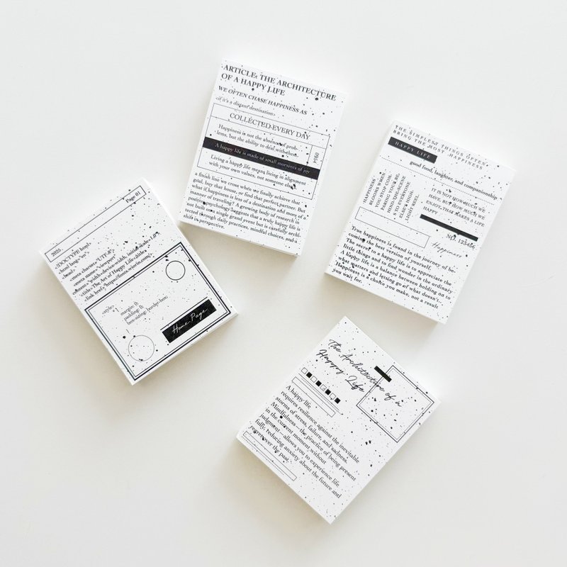 Lettering petchap basic notepads paper - 便条纸/标签贴 - 纸 