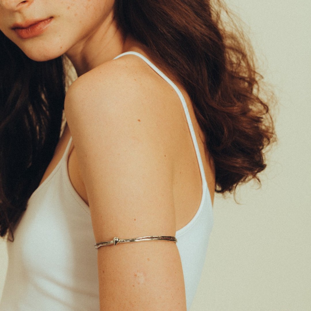 臂环 Bracelet - Daisy 两色 银 - 手链/手环 - 铜/黄铜 银色