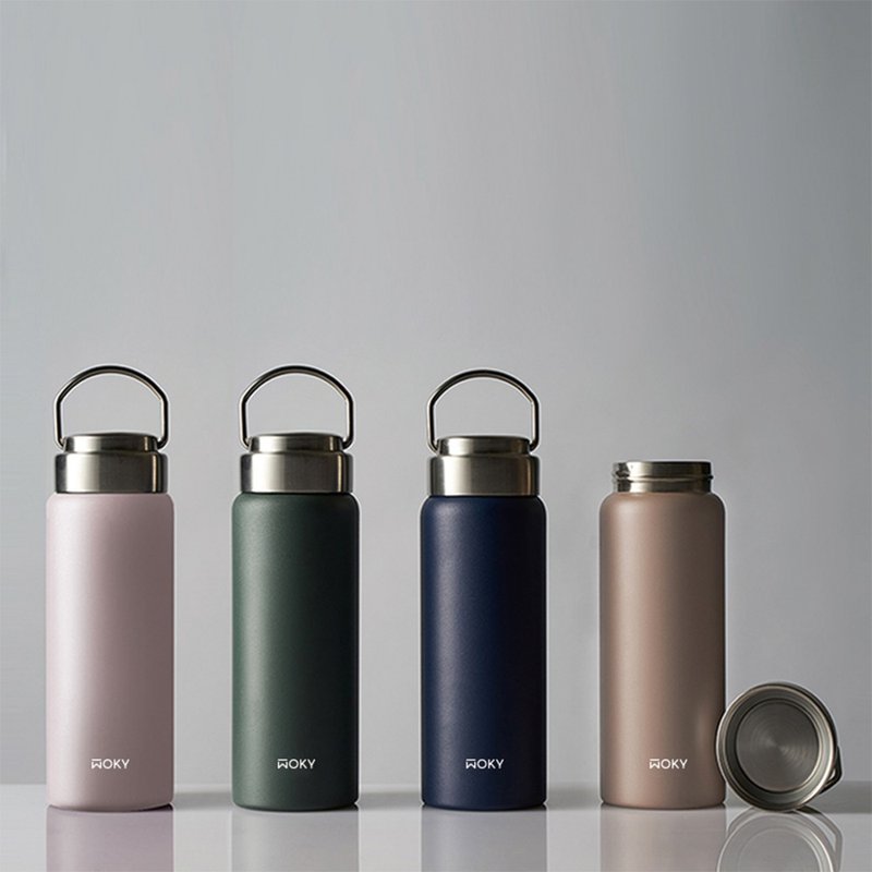 【WOKY沃厨】提手轻芯钛瓷易洁层保温瓶500ML (4色可选) - 保温瓶/保温杯 - 不锈钢 