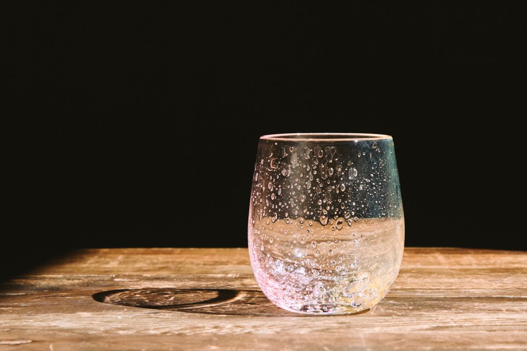 Glass sunset after the rain - 玻璃杯 - 玻璃 橘色