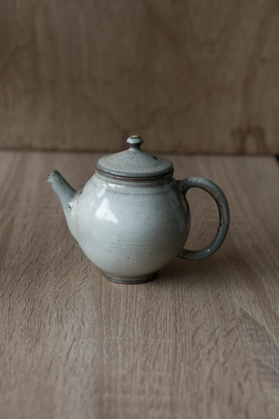 柴烧雪白茶壶 - 茶具/茶杯 - 陶 白色