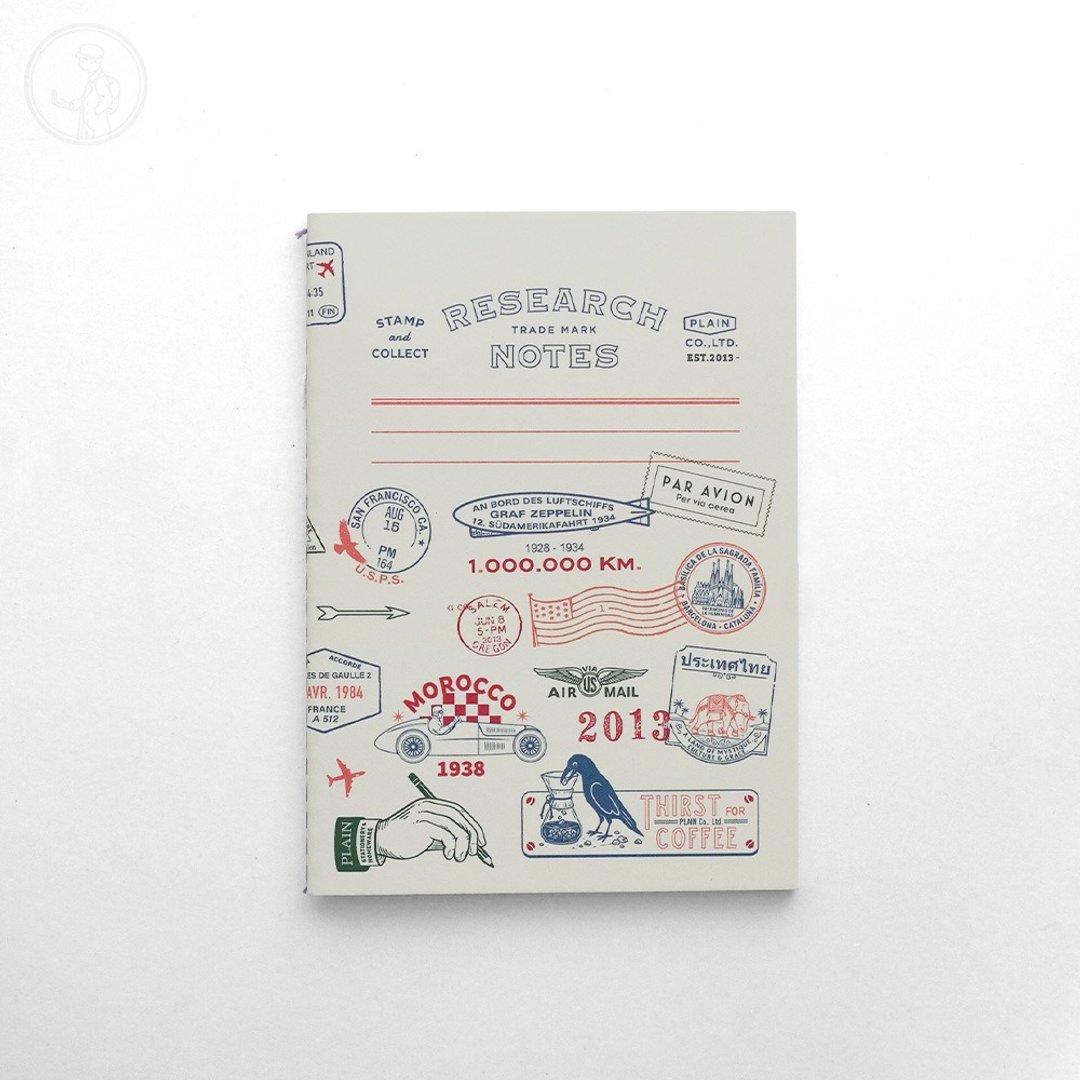 RESEARCH NOTES 集章笔记本 小本 - 空白内页 - 笔记本/手帐 - 纸 多色