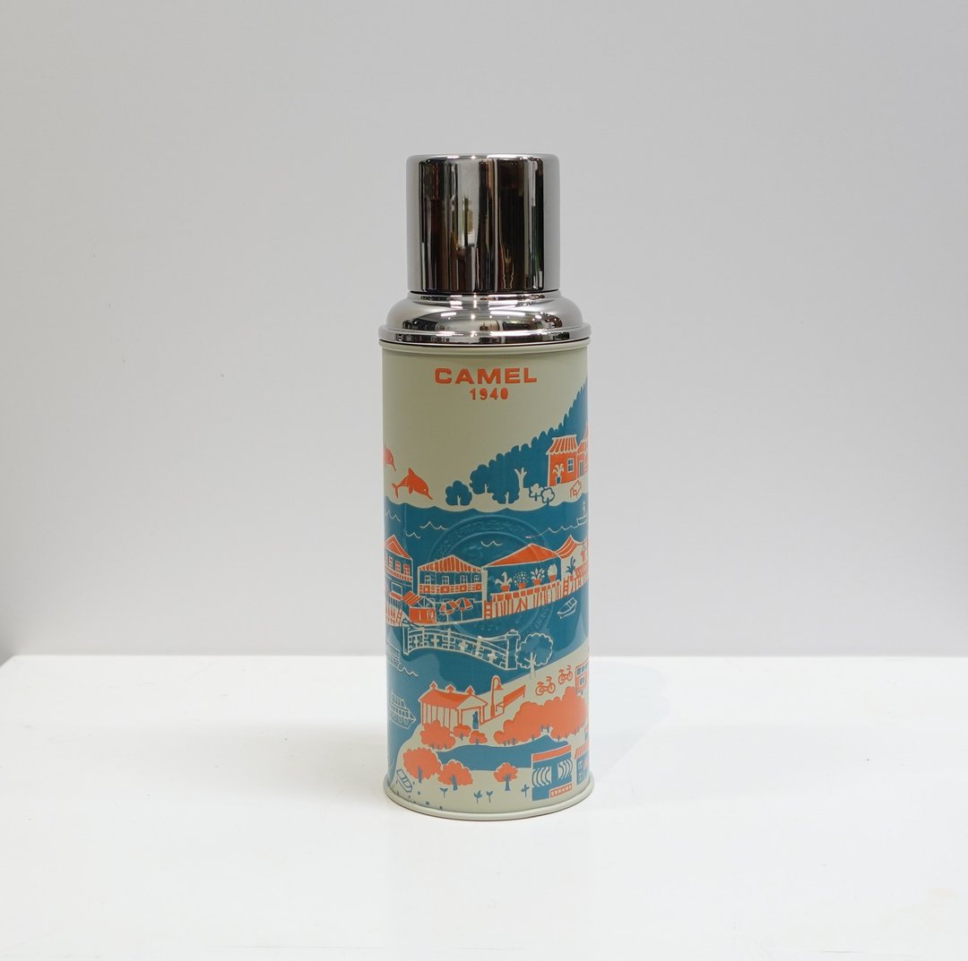 【ditto ditto 系列】450ml 真空玻璃胆保温瓶 - 大澳景色 116DT(TA) - 保温瓶/保温杯 - 其他材质 多色