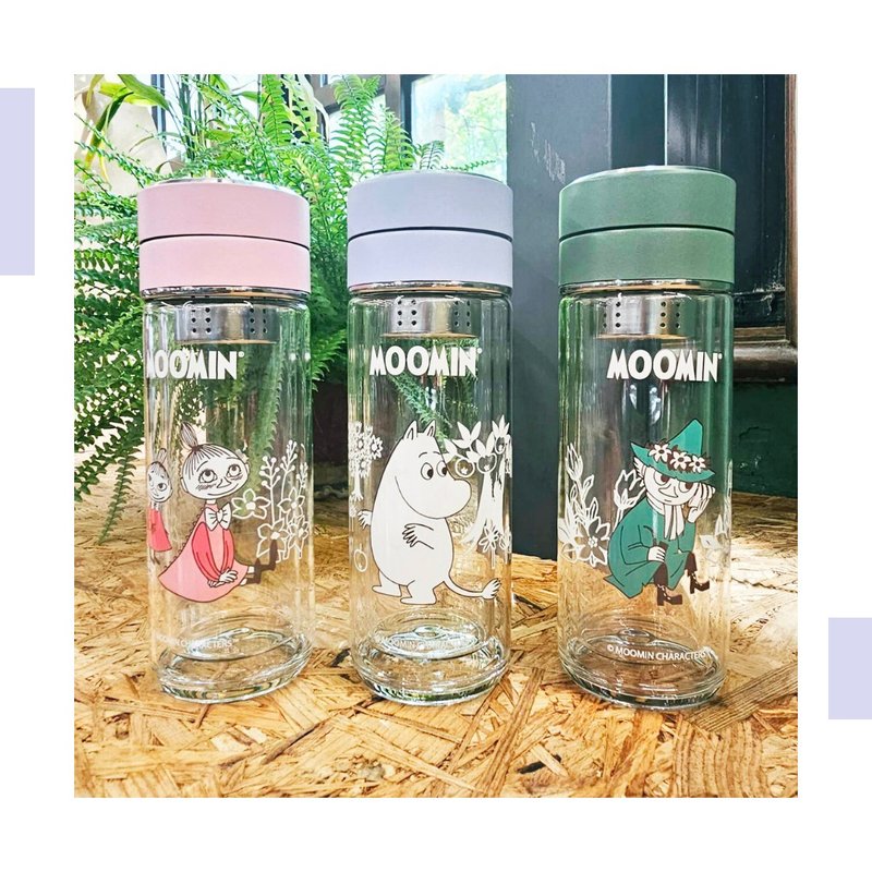 MOOMIN授权 | 泡茶杯 350ml (姆明/小美/史力奇) - 水瓶/水壶 - 玻璃 