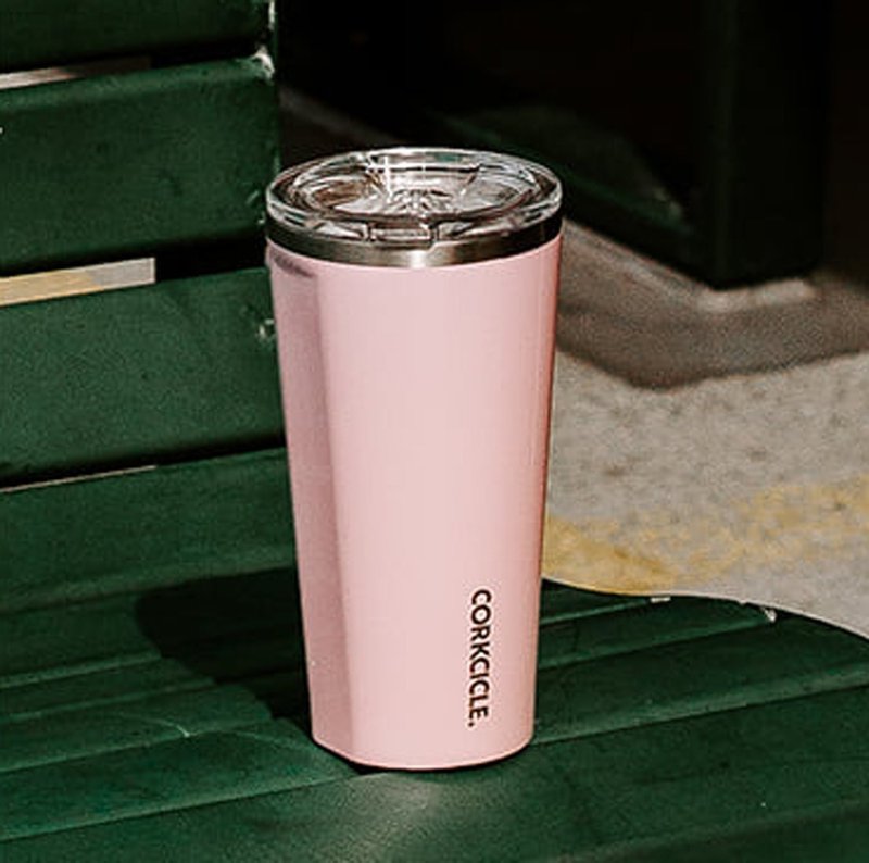 【出清5折】CORKCICLE 三层真空宽口杯 700ml-玫瑰石英粉 - 保温瓶/保温杯 - 不锈钢 粉红色