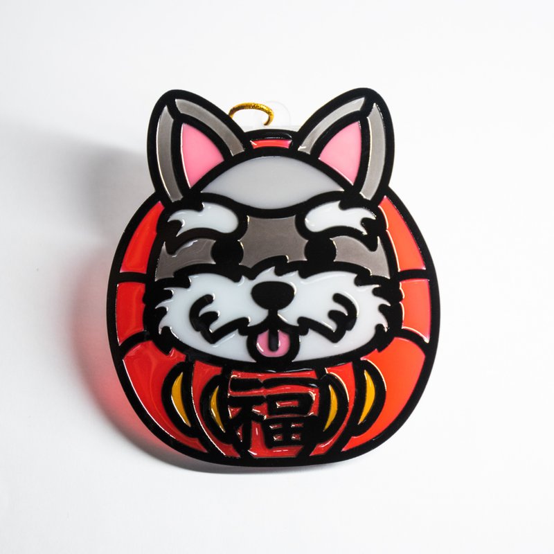 【Moko Bastet】动物达摩 (斗牛犬) 挂饰 / 匙扣 - 订制抱枕/饰品 - 树脂 多色