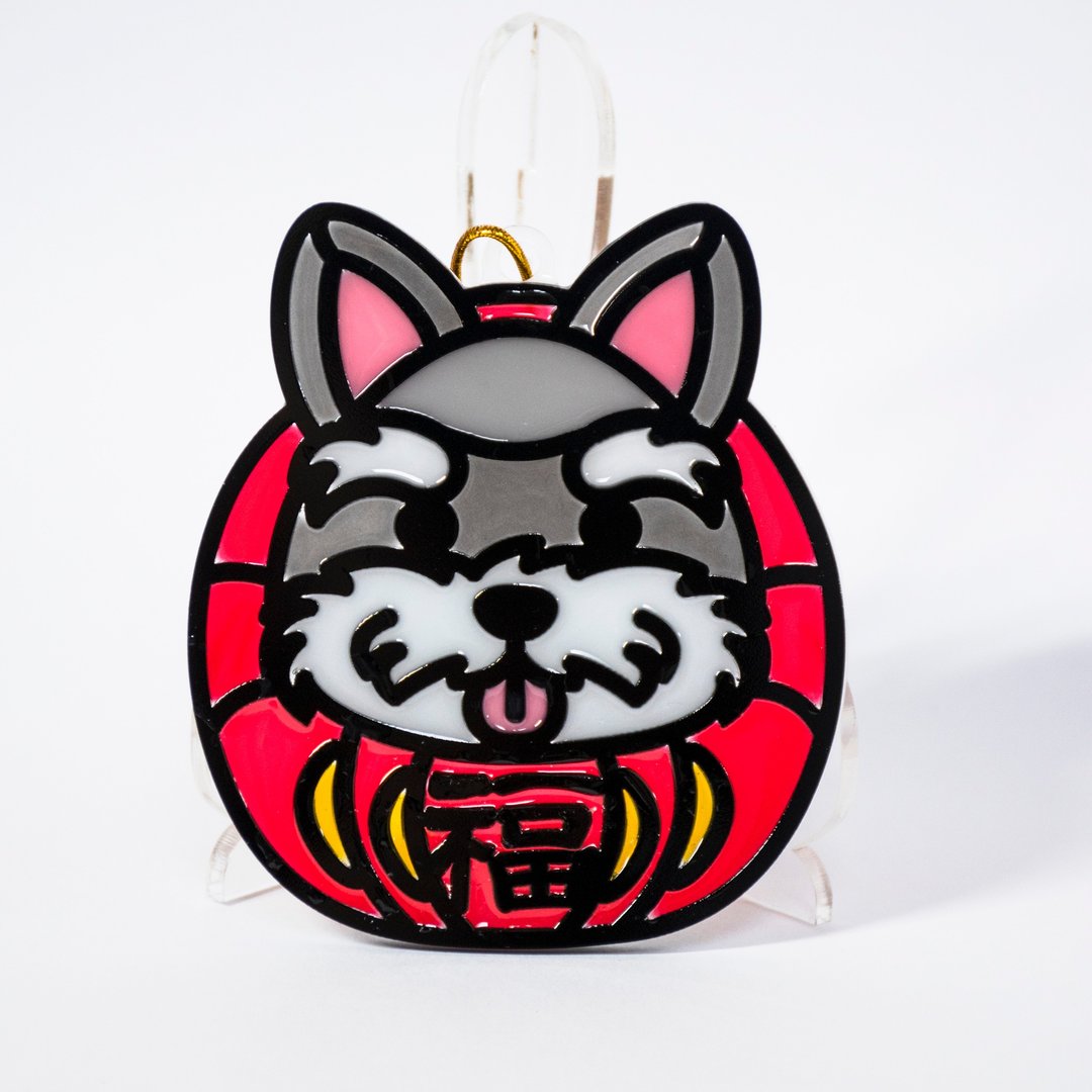 【Moko Bastet】动物达摩 (斗牛犬) 挂饰 / 匙扣 - 订制抱枕/饰品 - 树脂 多色