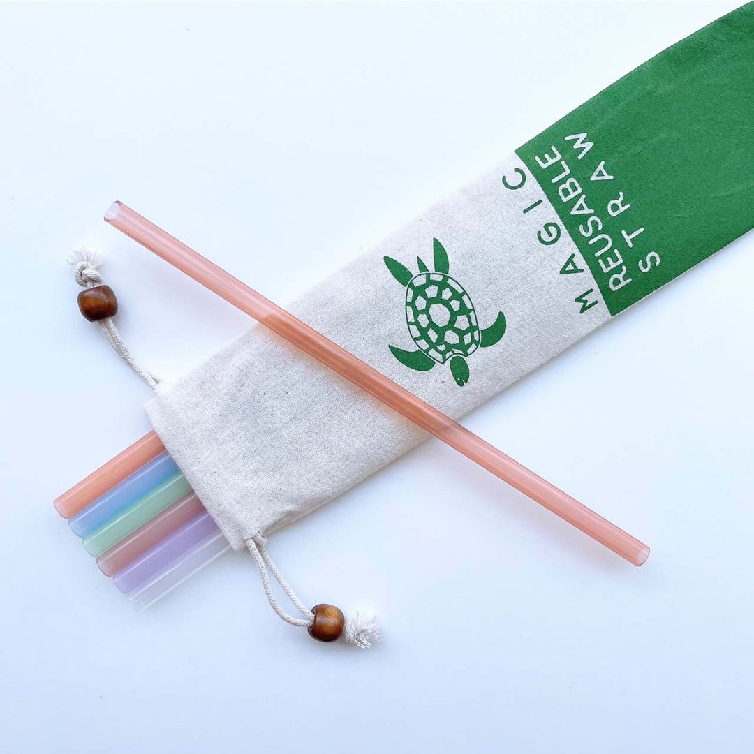 【美吉吸管 x 21.5cm】 单支中吸管 • 适用大杯手摇饮 - 环保吸管 - 其他材质 多色