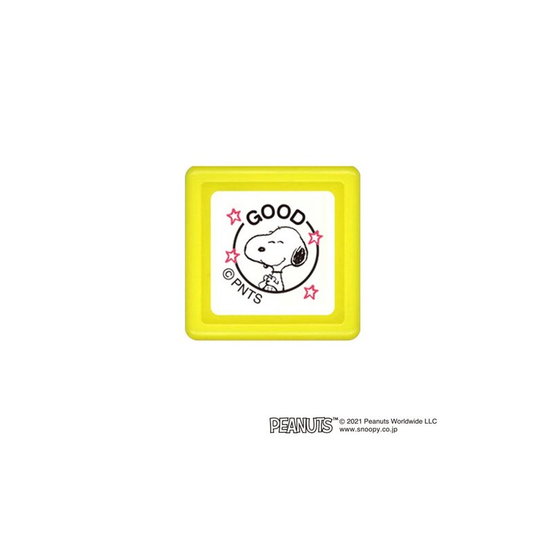 【KODOMO NO KAO】Snoopy浸透印 E GOOD2 - 印章/印台 - 塑料 红色
