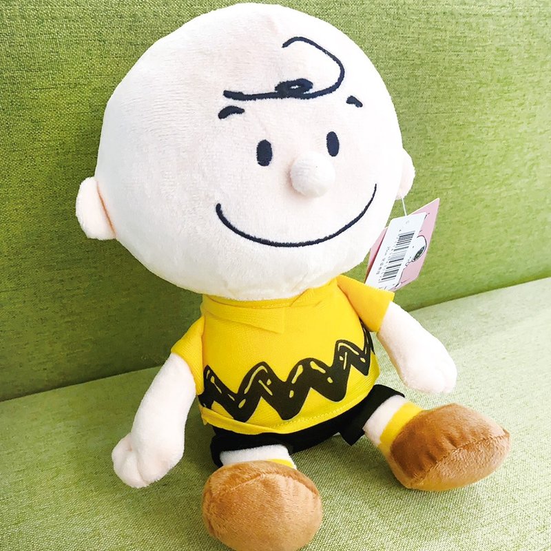 SNOOPY 经典 查理布朗 绒毛微笑玩偶-25CM - 玩偶/公仔 - 其他材质 