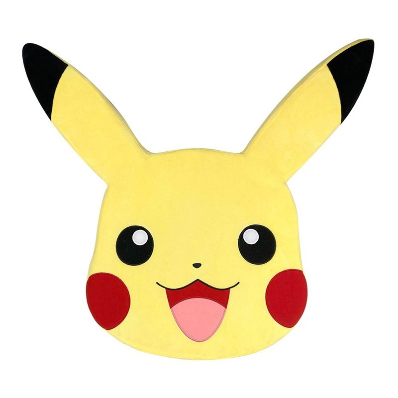 Pokemon宝可梦 巨大化系列 皮卡丘大头立体抱枕 - 枕头/抱枕 - 聚酯纤维 黄色