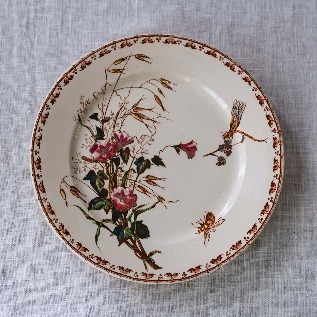 花园点心盘 直径20.5cm - 盘子/餐盘/盘架 - 陶 