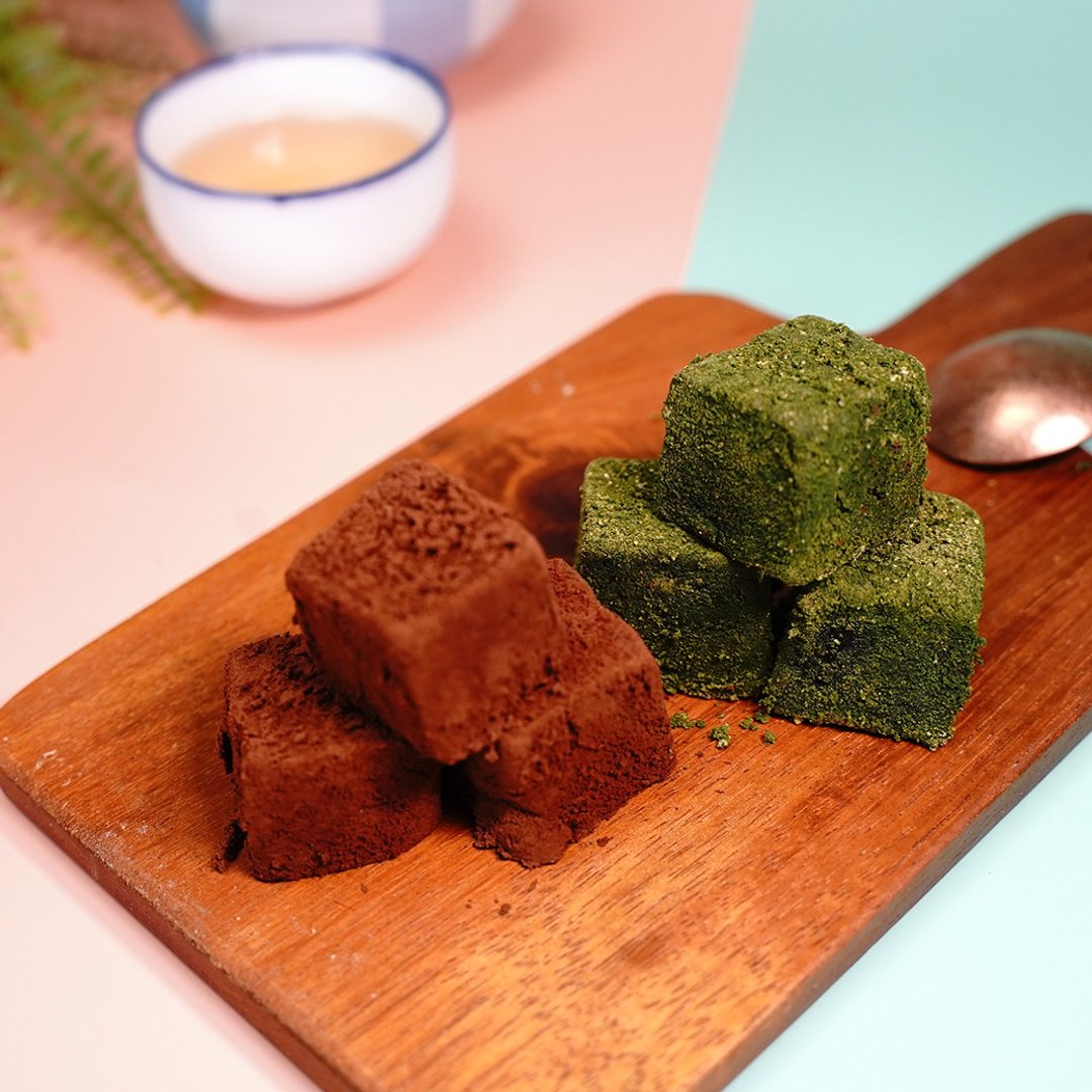 黑糖蕨饼-抹茶+可可 - 蛋糕/甜点 - 新鲜食材 绿色