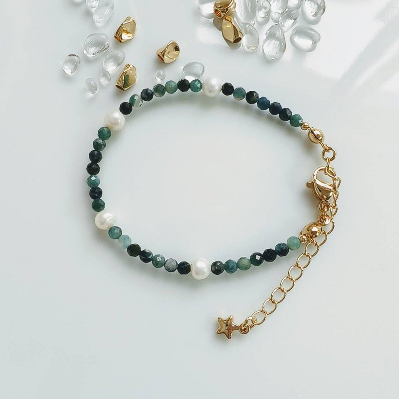 C.Lady晶女子// 星蓝蜜语水晶手链 - 全蓝碧玺是极佳的灵性助力石 - 手链/手环 - 水晶 蓝色