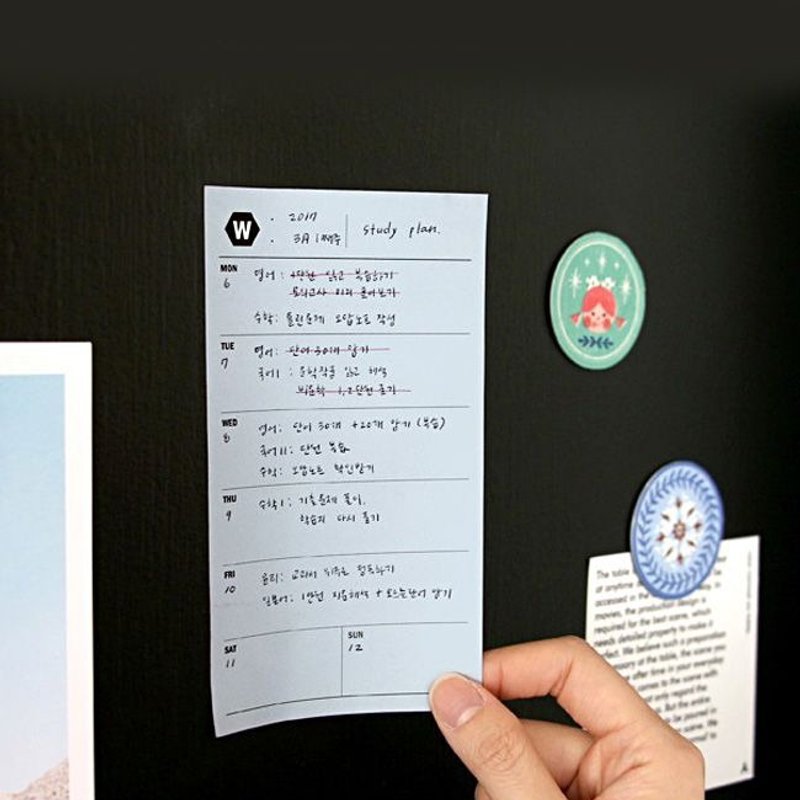 iconic 随身周计划便利贴本-蓝,ICO88417 - 便条纸/标签贴 - 纸 蓝色