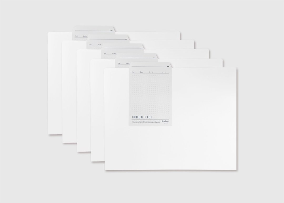 WEMO ReTag 可重用文件夹 (横向A4) - 文件夹/资料夹 - 塑料 白色
