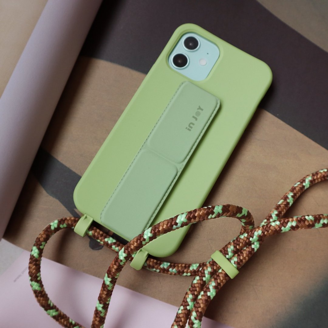 iPhone 14/13/SE3可拆式 Urban Colourful 森林绿 背绳防摔手机壳 - 手机壳/手机套 - 塑料 绿色
