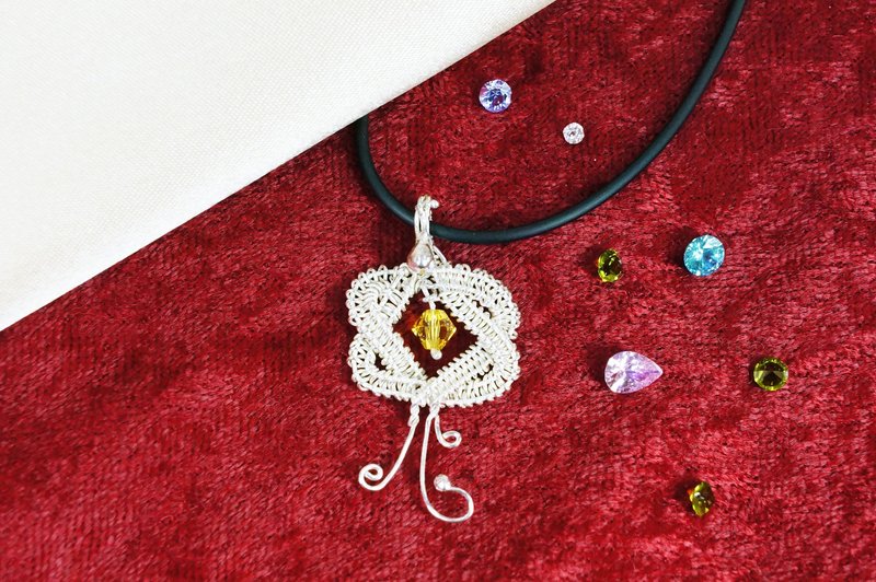 手作银饰 / 星星  / 925纯银 / 项链 - 项链 - 银 白色