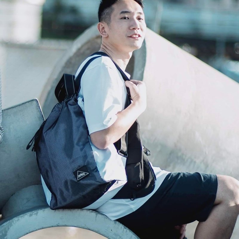 Jesse两用背包 - 后背包/双肩包 - 环保材料 白色