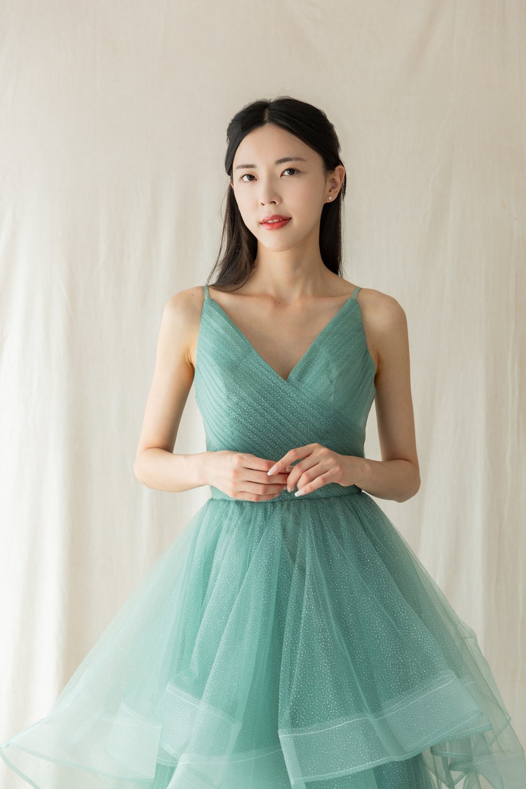 【Sample Sale】亮片薄纱分层婚纱 - 晚装/礼服 - 其他材质 绿色