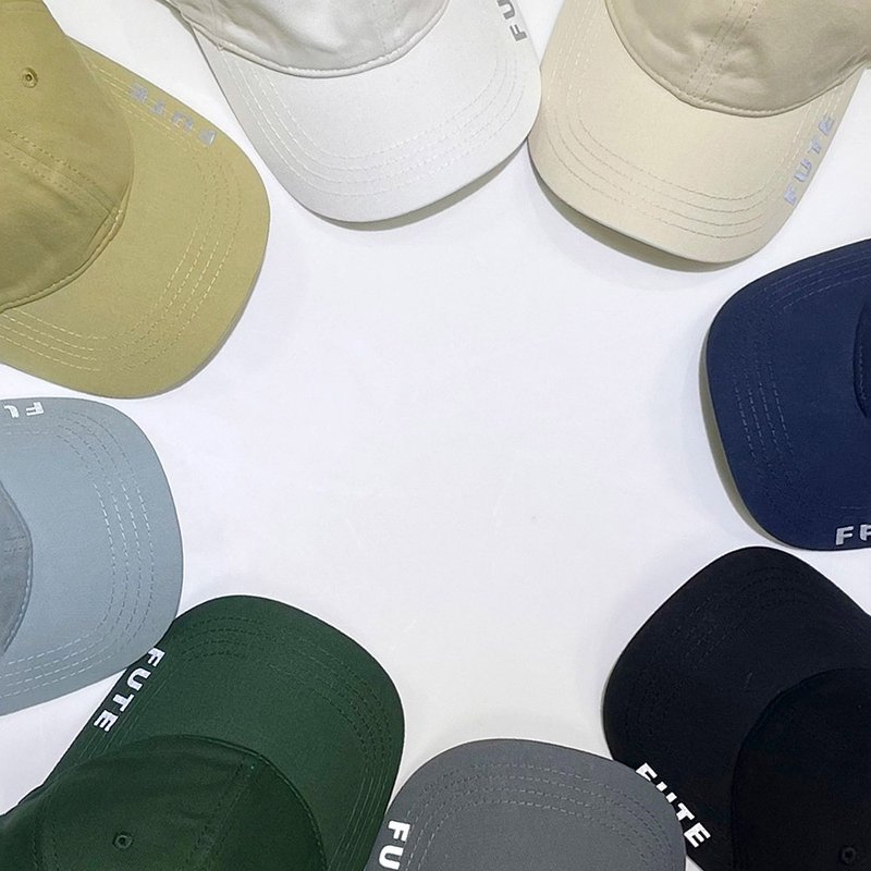 【中性款】 912 FUTE Logo纯色棒球帽 - 帽子 - 棉．麻 多色