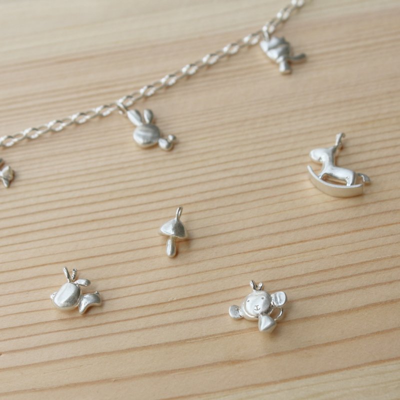 自由选三坠手链 - 手链/手环 - 纯银 