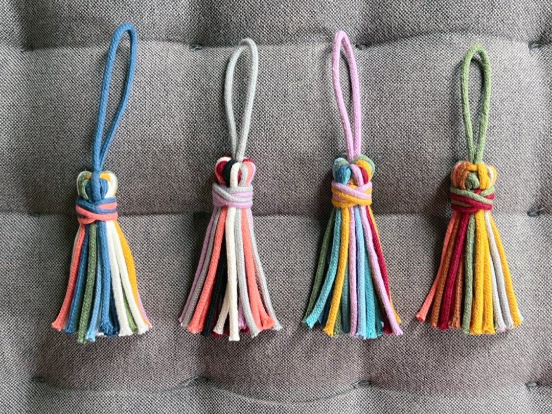 定制化礼物【Tassel】流须 手袋吊饰 钥匙圈 - 吊饰 - 棉．麻 多色