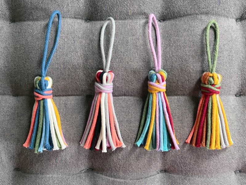 定制化礼物【Tassel】流须 手袋吊饰 钥匙圈 - 吊饰 - 棉．麻 多色