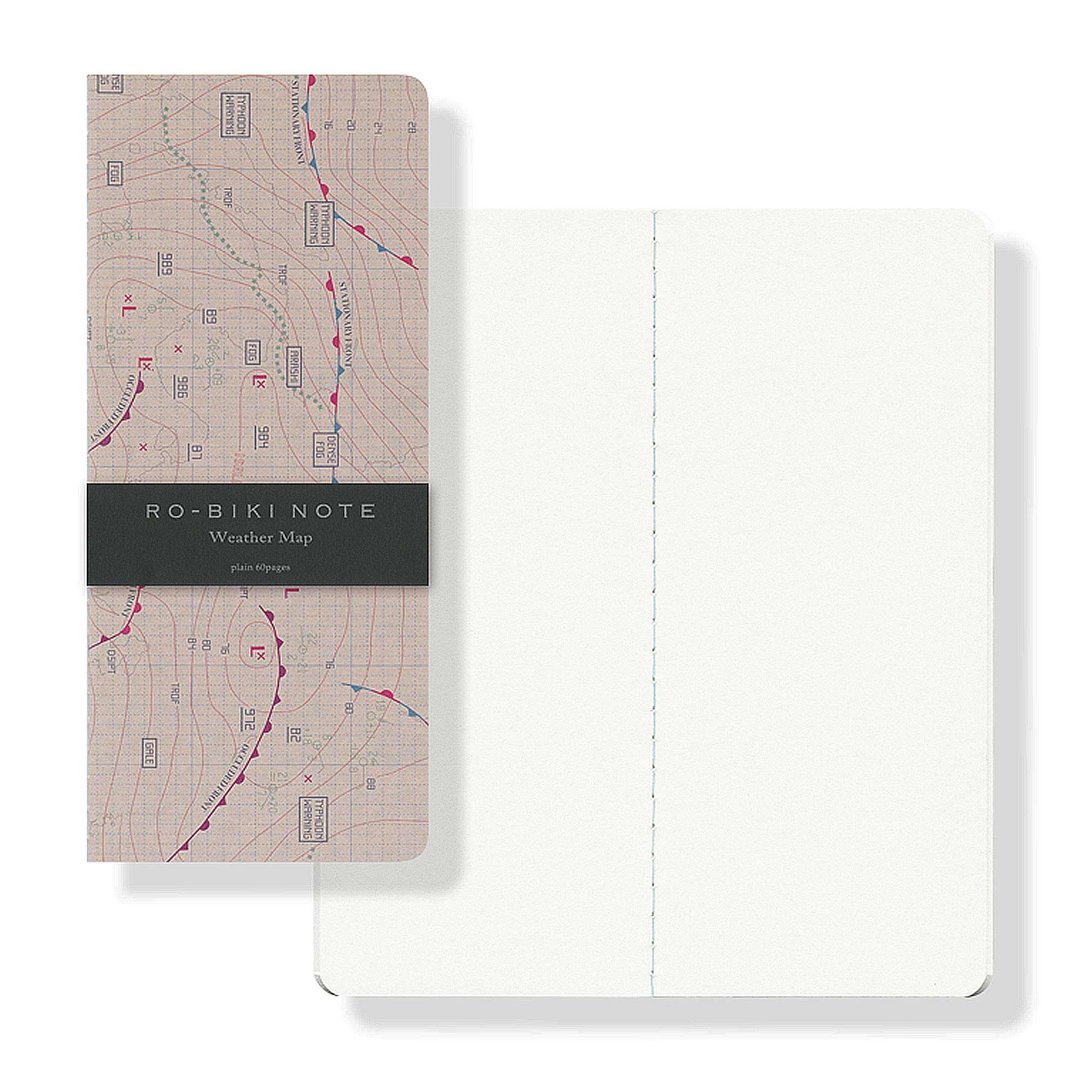 RO-BIKI NOTE Map Series Weather Map - 笔记本/手帐 - 纸 