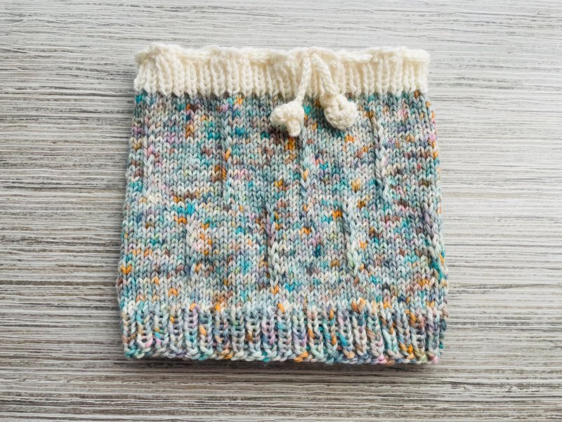 革物制织_ 手织手染美丽诺两用脖围毛帽_大人的粉彩童话 - 帽子 - 羊毛 