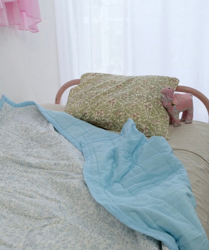 越养越有温度的手织绗缝被，蓬松棉柔的卡迪棉绗缝被 cheerful / L尺寸 - 寝具 - 棉．麻 粉红色