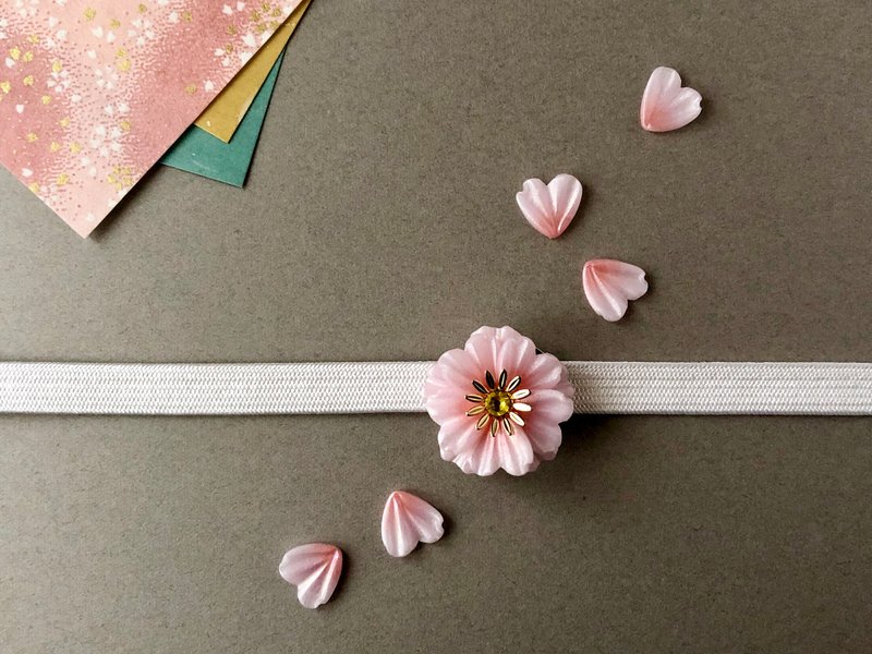 桜の花  帯留め - 其他 - 粘土 粉红色