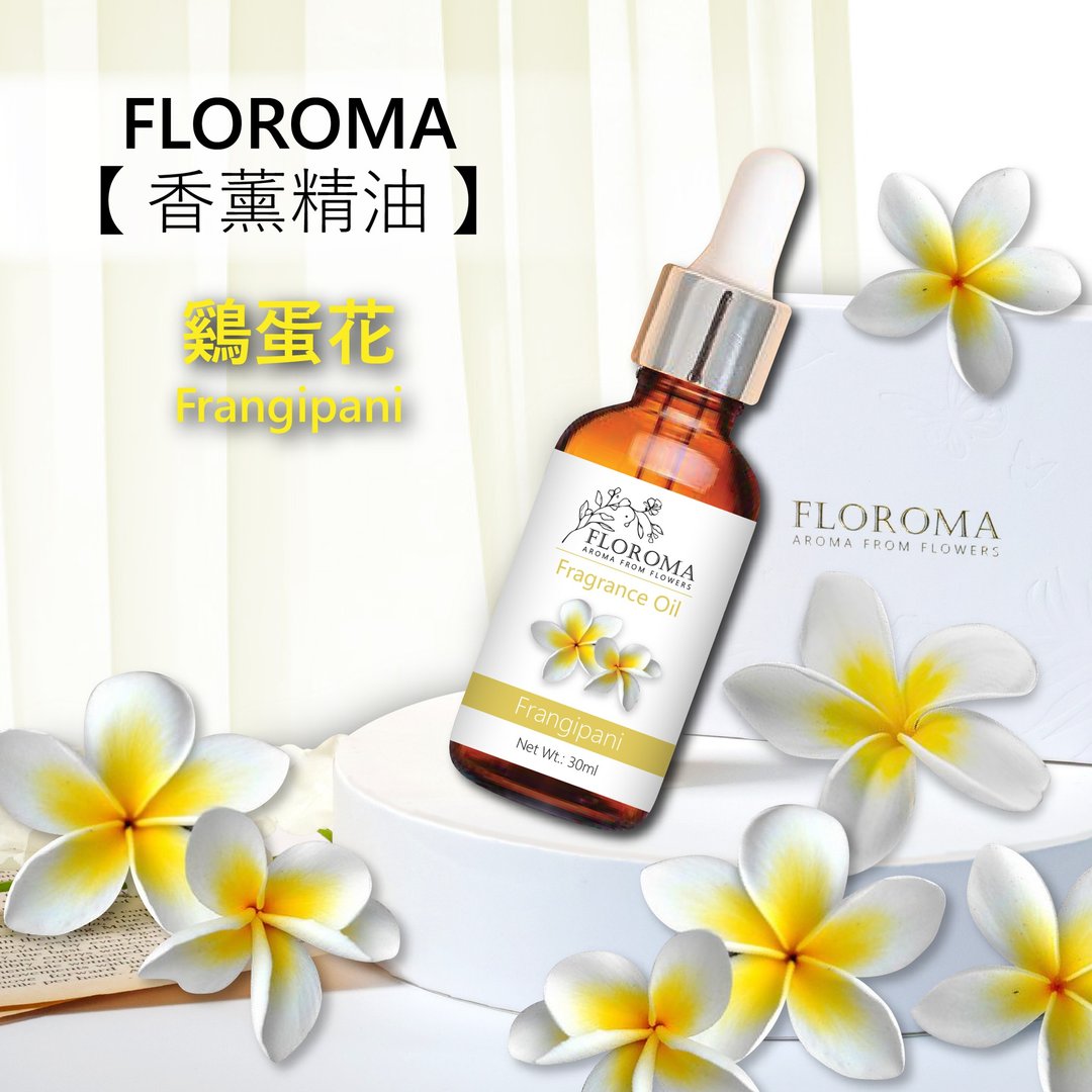 花之滴【鷄蛋花香薰精油】 - 香薰/精油/线香 - 其他材质 白色