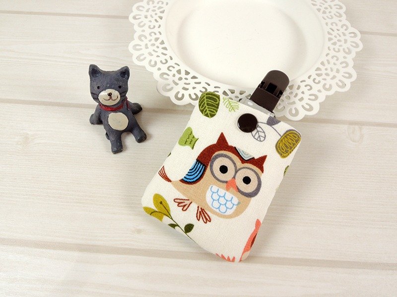 弥月礼 平安福袋 平安袋 -猫头鹰(米) - 围嘴/口水巾 - 棉．麻 金色