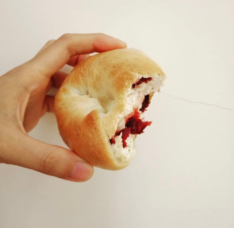 【ㄉㄧㄢˇㄉㄧㄢ】蔓越莓奶酪贝果 - 面包/吐司 - 新鲜食材 橘色