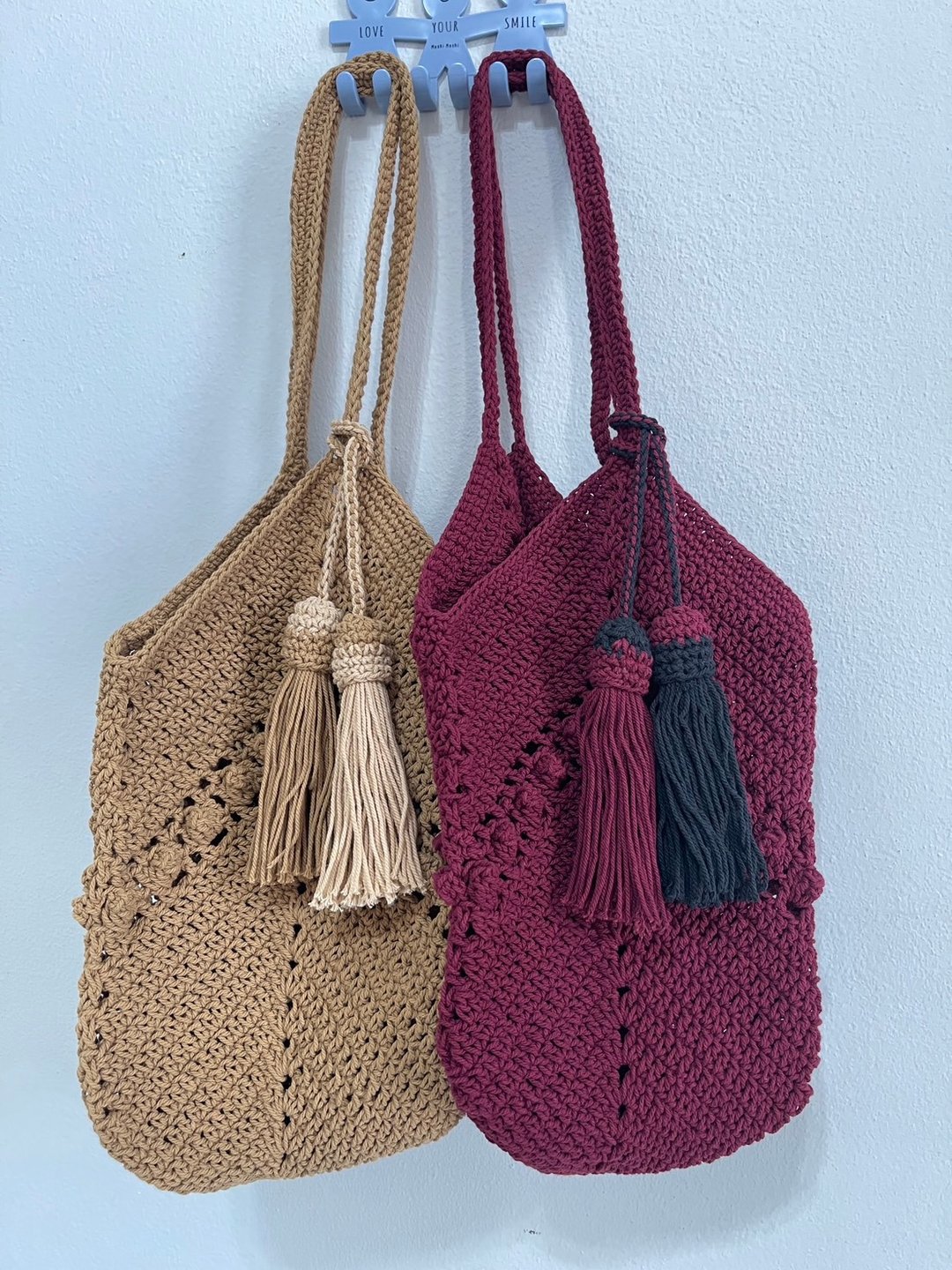 Cotton bag, Crochet granny square bag, - 其他 - 棉 多色