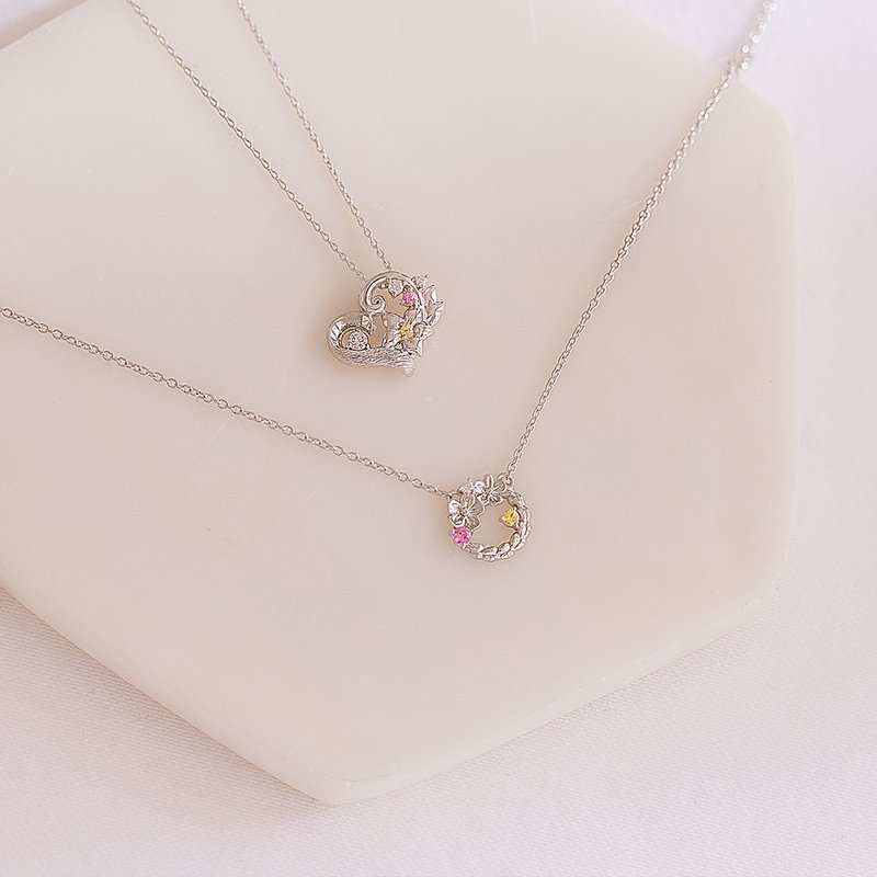 京华钻石 迪士尼公主系列 10K 配钻共0.03克拉 魔发奇缘 钻石项链 - 项链 - 钻石 