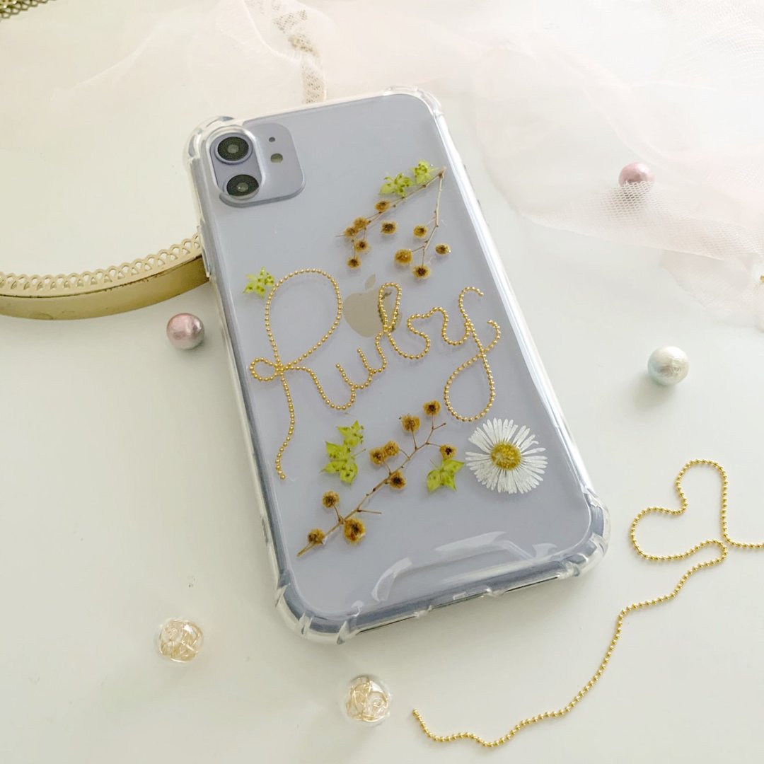 线实 动态 干燥花手机壳 iPhoneSE2 三星S20 - 手机壳/手机套 - 植物．花 多色