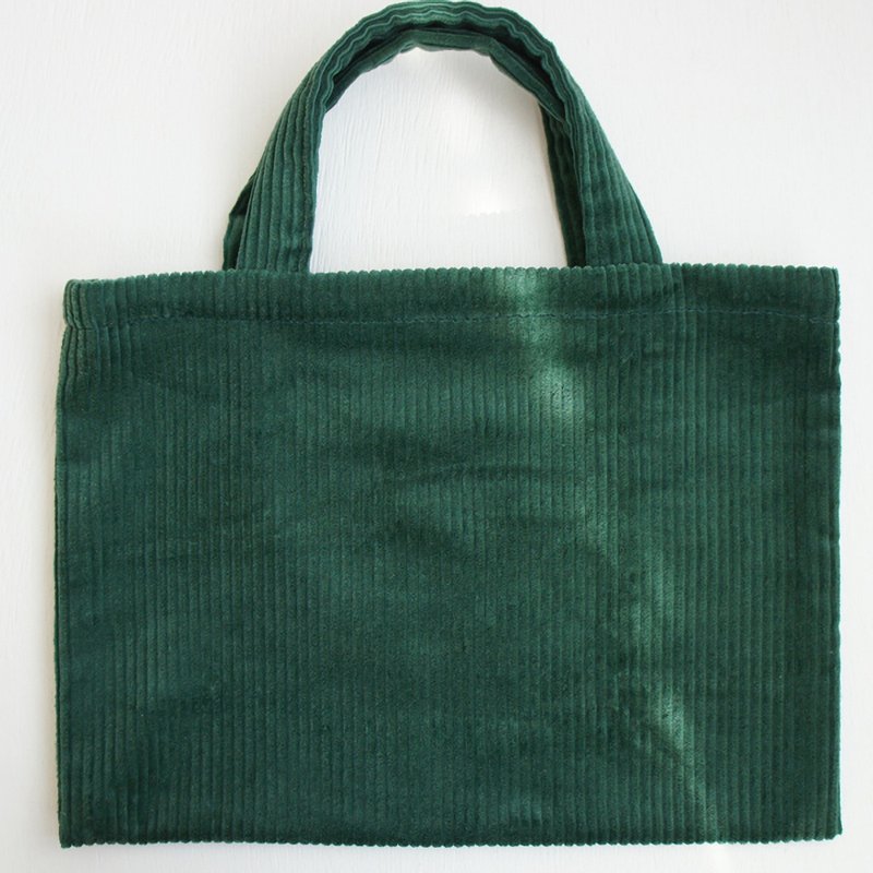 Ba-ba handmade mini carrying bag  No.B5B5 - 手提包/手提袋 - 其他材质 绿色