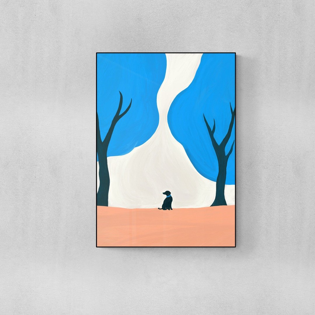 【独家授权－插画挂件】Erdy | 一只孤单的小狗 - 海报/装饰画/版画 - 纸 
